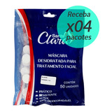 Máscara Desidratada Santa Clara Limpeza De Pele 200un 4 Pcts