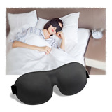 Mascara Dormir Tapa Olho 3d Blackout Super Confortável Full Cor Preto