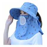 Máscara Facial Anti uv Protetora Solar Com Viseira Feminina