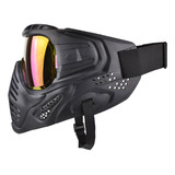 Máscara Facial De Paintball Airsoft Com Lente Completo Cor Lente Colorido