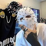 Máscara Facial Espiga- Máscara Facial Rebite Para Steampunk Cosplay- Decoração De Festa- Halloween- Máscara De Máscara- Rapper -preto-