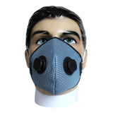 Máscara Facial Lavável C 2 Respiradores Academia Esportes