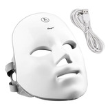 Máscara Facial Led 7 Cores Fototerapia Tratamento Anti Rugas
