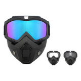 Máscara Facial Óculos Bike Motocross Capacete Motociclista