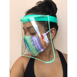 Máscara Facial protetora Anti cuspir Respingos Kit 10 Pçs