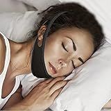 Mascara Faixa De Cabeça Anti Ronco Apneia Ajustável Queixo Para Dormir