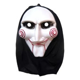 Máscara Fantasia Halloween   Jogos Mortais Com Capuz Jigsaw