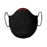 Máscara Fiber Knit AIR Filtro De Proteção Suporte Preta M 