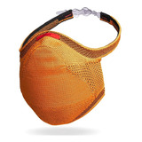 Máscara Fiber Knit De Proteção 3d Reutilizável Com Refil Cor Laranja Tamanho M