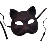 Máscara Gato Gatinho Mulher Gato Gatinha Glitter Fantasia