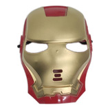 Máscara Infantil Plástico Marvel Vingadores Homem De Ferro Cor Dourado