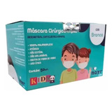 Máscara Kids Infantil Colorida Filtro Pff2 N95 10 Uni 
