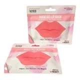 Máscara Lábios 2 Magic Lip Mask Rosa Mosqueta Kiss  brinde