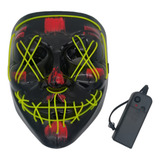 Máscara Led Halloween Balada Festa Rave Fantasia Neon