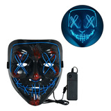 Mascara Led Neon Festa Balada Rave Carnaval Terror Cosplay