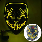 Mascara Led Neon Festa Halloween Festa Fantasia The Purge