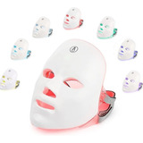 Máscara Led Tratamento Facial Fototerapia Estética 7 Cores