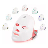 Máscara Led Tratamento Facial Rosto 7 cores Fototerapia Pele