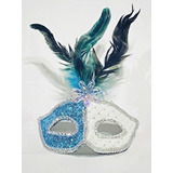 Máscara Luxo C Pena Carnaval