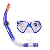 Mascara Mergulho Respirador Snorkel Com Valvula Purga