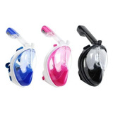 Mascara Mergulho Snorkel Com Suporte P Gopro De Ação Câmera Cor Azul