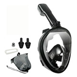 Máscara Mergulho Snorkel Full Face Suporte Gopro Câmera Cor G gg