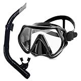 Máscara Mergulho Snorkel Kit Óculos Respirador