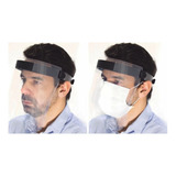 Máscara Proteção Facial C Viseira Contra Respingos C Nfe