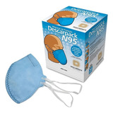 Máscara Proteção Pff2 N95 Azul Cx C 20 Unidades   Descarpack
