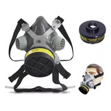 Máscara Respiratória Facial Epi Destra Original Ca 37 393 Proteção Cartucho Filtro Químico Gmc Vapores Gases Ácidos Pintura Fumaça Pó