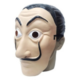 Máscara Salvador Dali La Casa De Papel Fantasia Festa Cor Bege