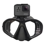 Máscara Seasub Click Com Suporte Gopro   Snorkel Dive Pro