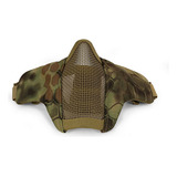 Mascara Tática Camuflada Metal Nylon Proteção Airsoft Cor Mandrake
