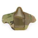 Mascara Tática Camuflada Metal Nylon Proteção Airsoft