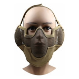 Máscara Telada Meia Face Proteção Airsoft Paintbal Ajustável