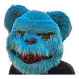 Mascara Urso Azul Pelúcia Creepy De Halloween Fantasia