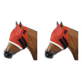 Máscaras De Proteção Anti mosca Boots Horse Vermelho Kit 2 U