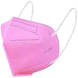 Máscaras De Proteção Respiratória KN95 Adultas Com ANVISA Uso Hospitalar Fabricada No BRASIL Kit De 10 Unidades Embaladas INDIVIDUALMENTE Brancas Azul Claro Rosa Preto Vermelha Amarela BFE 98 FPP2 PFF2 SOS Mascaras Rosa 