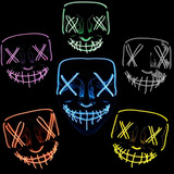 Mascaras Uma Noite De Crime Halloween Palhaço The Purge Led