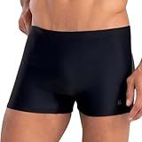 MASH Sunga Boxer Masculina Natação Praia Verão Uv 50-- Preto- G