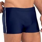 MASH Sunga Boxer Masculina Sunga Masculina Sunga Natação Masculina Sunga Box Mash UV50 Xtra Life Azul Marinho G