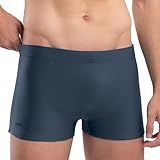 MASH Sunga Boxer Masculina Sunga Masculina Sunga Natação Masculina Sunga Box Mash UV50 Xtra Life Cinza M