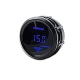 MASO Medidor Digital De Temperatura Da água Com Sensor Para Carro Porta Malas Motor LCD De 52 Mm 2 Pol Grau 40 150 C Visor LED Azul E Lâmpada De Aviso Vermelha