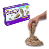 Massa Areia Marrom Natural 283g P Modelar Kinetic Sand Sunny
