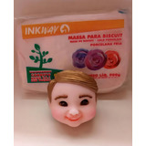 Massa De Biscuit Inkway 900g Cores Cor Pele Rosada