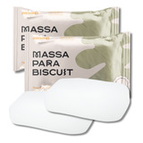 Massa De Biscuit Natural Branca Inkway 900g Com Brinde