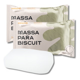 Massa De Biscuit Natural Branca Inkway 900g Com Brinde