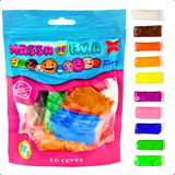 Massa De Eva Artesanato Massinha Para Modelar 10 Cores 50g 