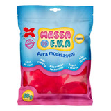 Massa De Eva Vermelha 50g Make Massa De Alta Qualidade Cor Vermelho