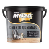 Massa Efeito Cimento Queimado Revestimento 5 6kg Maza Cores